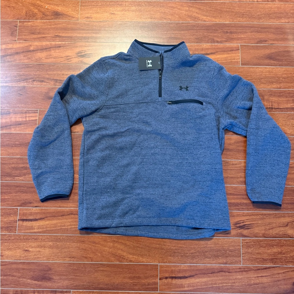 Under Armour Men’s Heathered Gray Pullover Quarterzip